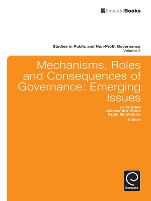 cover image of Studies in Public and Non-Profit Governance, Volume 2